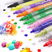 Acrylic Paint Marker Pens Set For Rock Painting, Diy Craft Project, Cera... - £27.19 GBP