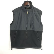 Alpine Polaredge Mens Sweater Fleece Vest Size Medium M Black Black Zip Up - £19.04 GBP