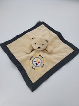 Baby Fanatic Pittsburg Steelers Security Blanket 13X13 Inch Lovey Crib Toy Bear - £16.85 GBP