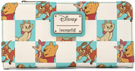 Loungefly Disney Classics Mint Checkered All Over Print Flap Wallet - £31.89 GBP