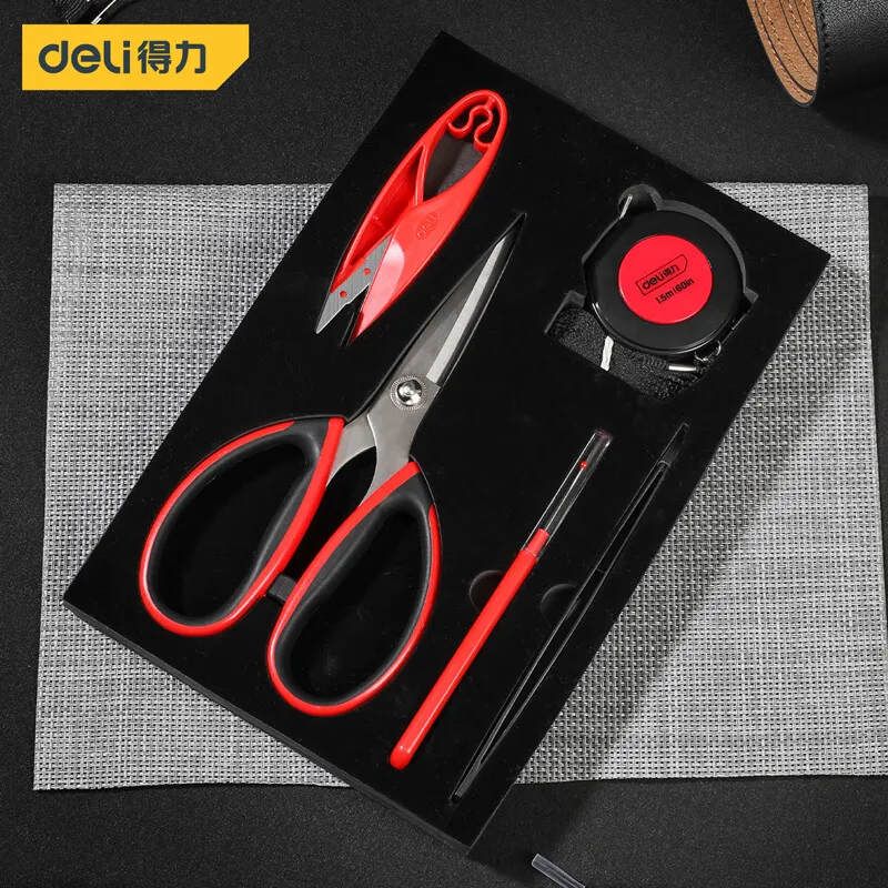 Deli 5-piece set of manual sewing tools, tweezers, thread remover, daily sewing  - £77.24 GBP