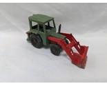 Vintage Green Red Tractor Truck Toy 2 3/4&quot; - $43.55