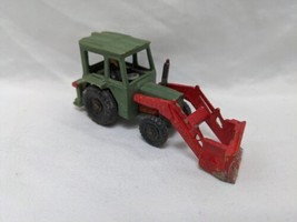 Vintage Green Red Tractor Truck Toy 2 3/4&quot; - £34.12 GBP