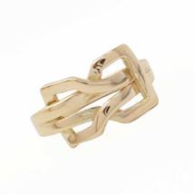 Authentic! Ilias Lalaounis Greece 18k Yellow Gold Belt Buckle Ring - $885.00