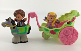 Fisher Price Little People Fairy Carriage Playset Flower Child Figures H... - $29.65