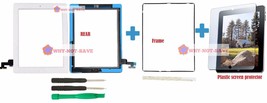 Outer Touch Glass Digitizer Replacement Screen Part for Ipad 2nd 2 + fra... - £23.55 GBP
