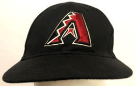 Arizona Diamondbacks Logo Boys Black Sewn MLB Baseball Strapback Cap Hat 1 Size - $14.22