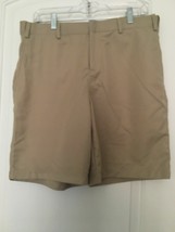 Haband Men&#39;s Khaki Pinstripe Shorts with Pockets Size 34 - £40.79 GBP
