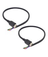 2Pcs Type-C Usb C Male Pigtail 6 Wires Pd Power Cable 1 Ft/30Cm 5A Fast ... - $16.99