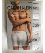 (3) M 32 34 Calvin Klein Classic Fit Premium White Cotton Stretch Boxer ... - $622.85 MXN
