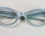Cat Eye Glasses Rou Teen Child 1950s Blue Prescription 4.75in. Vintage - £39.18 GBP