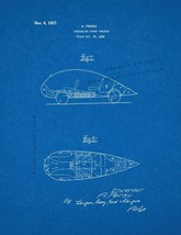 Streamline Power Vehicle Patent Print - Blueprint - $7.95+