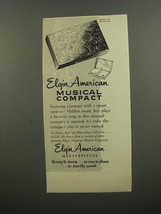 1953 Elgin American Musical Compact Advertisement - £14.55 GBP