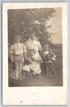 Dixmont Maine RPPC Chase Family Edwardian Girls c1910 Real Photo Postcard H27 - £15.94 GBP