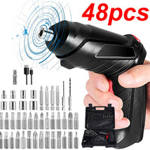 48X Electric Cordless Power Screwdriver Lithium Tool Kit Drill Bit Recha... - £30.99 GBP