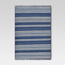 Blue Stripe 9X12 Feet Indoor Outdoor Area Rug - £176.58 GBP