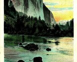 Yosemite Valley California CA El Capitan w Buffalo 1907 New York Art Co ... - £6.97 GBP