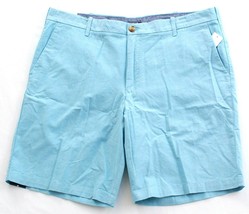 Izod Newport Oxford Blue Flat Front Cotton Casual Shorts Men&#39;s NWT - £39.30 GBP