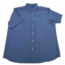 Vineyard Vines Performance Shirt Mens Size XL Blue Short Sleeve Button Up - $25.73