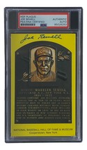 Joe Sewell Signed 4x6 Cleveland Hall Of Fame Plaque Card PSA/DNA 85026253 - £60.95 GBP
