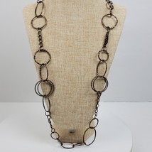 Vintage Style Casual Career Daisy Fuentes Chain Necklace 32&quot; Bronze - $9.32