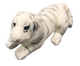 The Westcliff Collection White Tiger 12&quot; Plush Lying Down Stuffed Animal  - £9.45 GBP