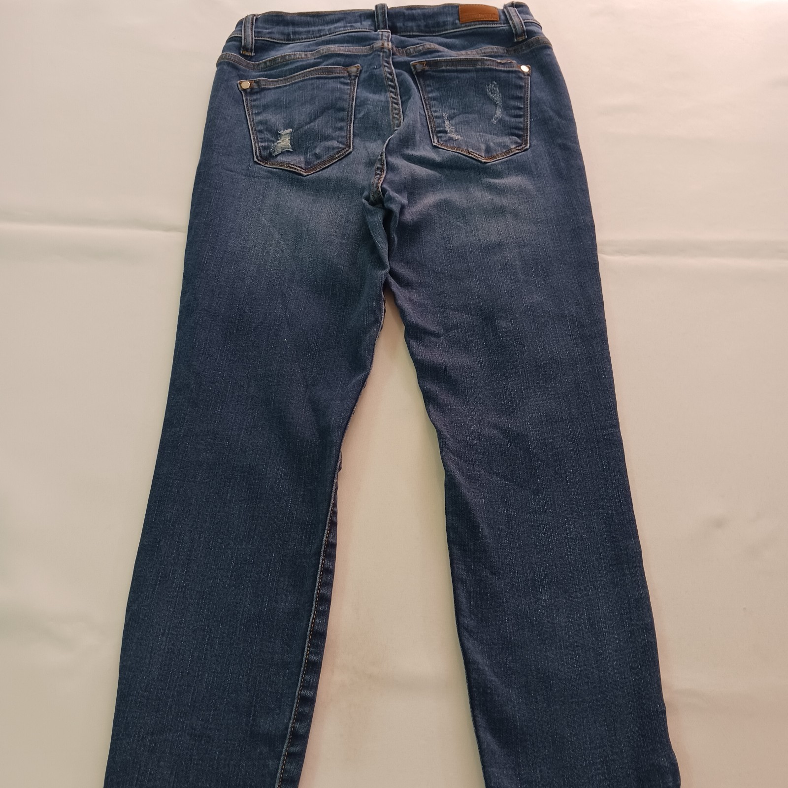 Judy Blue JB8276DK Women's Blue Cotton Blend Distressed Jeans Size 7/28 (29×29) Item image 15