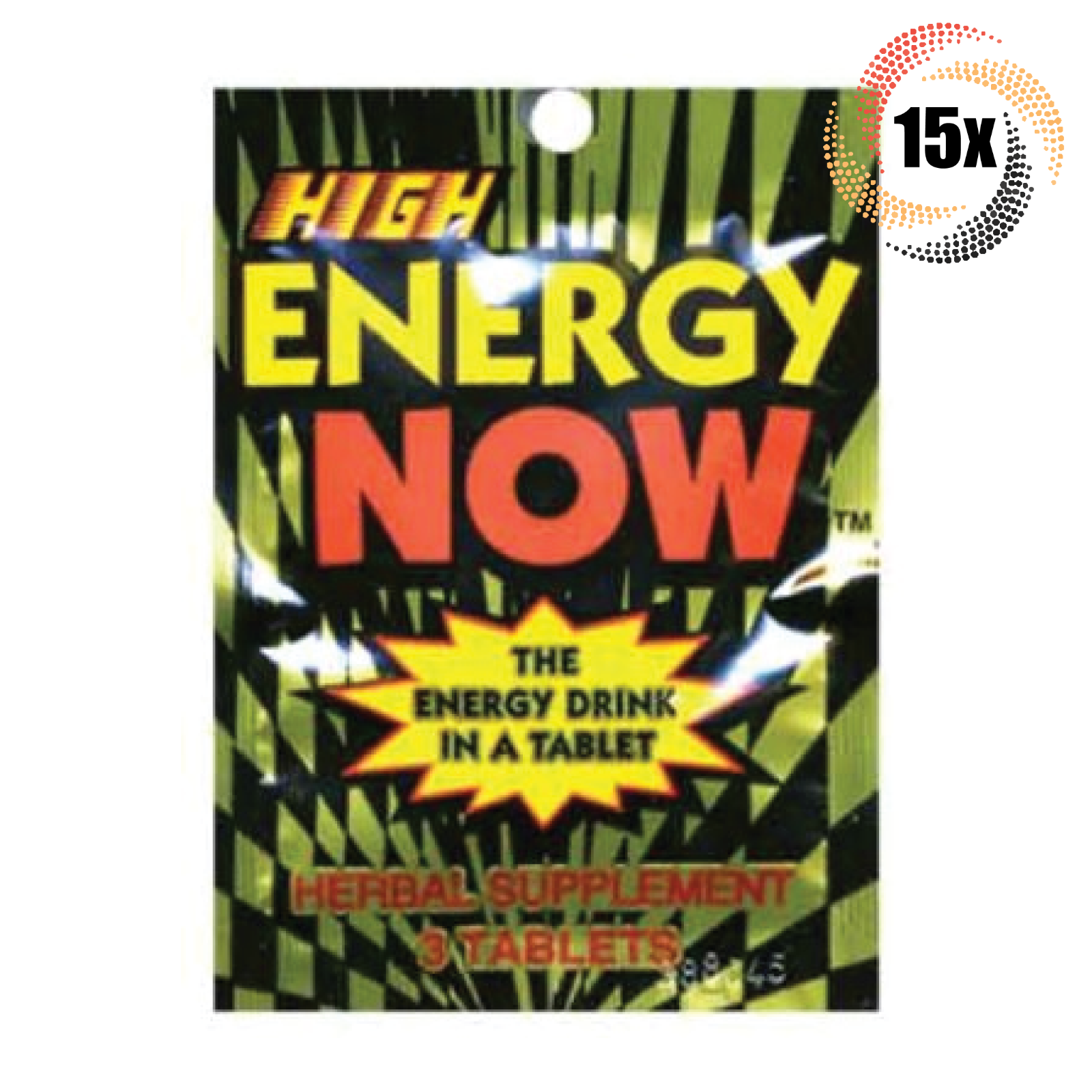 15x Packs Energy Now High Weight Loss Herbal Supplements | 3 Tablets Per... - $13.08