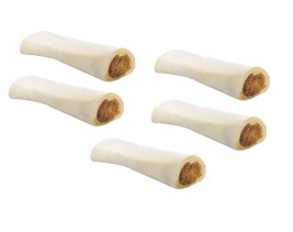 MPP Stuffed Peanut Butter 6 Inch Shin Dog Bones Refillable Nutritious Dental Che - £35.40 GBP