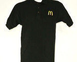 McDONALD&#39;S Hamburgers Employee Uniform Polo Shirt Black Size S Small NEW - £20.37 GBP