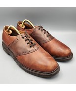 Allen Edmonds Oxford Leather Shoes Brown Vibram Gumlite Sole Men&#39;s Size 9 D - €40,62 EUR
