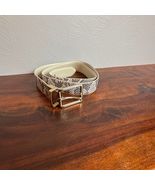 Calvin Klein Women's Belt L Snake Print Coated Leather Silver Buckle - $18.81