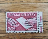 US Stamp Special Delivery 30c Used Wave Cancel E21 - £0.73 GBP