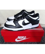 Youth Nike Dunk Low GS Shoes Black/White Color Block Panda Padded, CW159... - $73.67 CAD