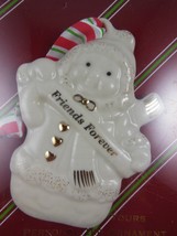 New Friends Forever Lenox Merrily Yours Personalized Snowgirl Ornament  3&quot;  - £9.54 GBP