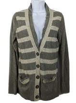 Banana Republic Merino Wool Button Down Long Sleeve Cardigan Gray Size M Womens - £18.99 GBP