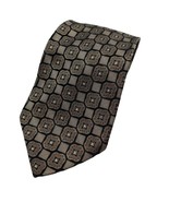 Joseph &amp; Feiss Brown Black Tie Silk Necktie - £5.49 GBP