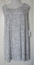 Croft and Barrow Gray print Short Sleeveless Nightgown Size 3X - £16.58 GBP
