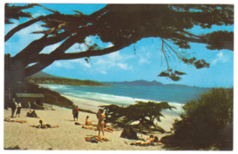 Vtg Postcard-Carmel by the Sea CA-Beach Landscape-People-Chrome-CA6 - £1.88 GBP