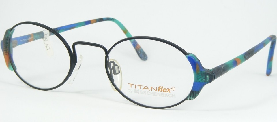 TITANflex by ESCHENBACH 3658 40 MATT BLACK /MULTICOLOR EYEGLASSES 48-20-... - $87.11