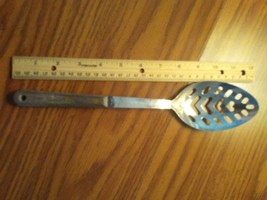 vintage strainer spoon serving utensil with heart pattern - $14.24