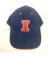 Fighting Illini Hat Blue Illinois NCAA Adult Adjustable Hook Loop Cap Si... - £8.67 GBP