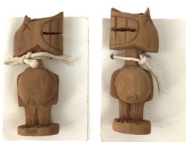 Mount Kenya Figurine Safari Club Souvenir Hand Carved Wood Laughing God - $14.11
