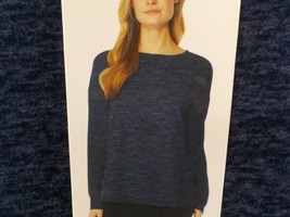 32 DEGREES HEAT WOMENS SWEATSHIRT SZ M HEATHER BLUE ROUND NECK PULLOVER ... - £10.35 GBP