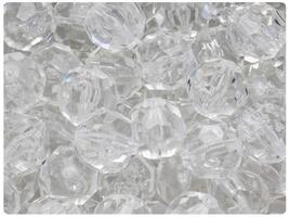 BeadTin Crystal Transparent 14mm Faceted Round Plastic Craft Beads (36pcs) - $2.39