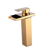 Wovier French Gold Waterfall Bathroom Faucet (Tall Body) - $42.82 CAD