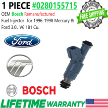 OEM Bosch x1 Fuel Injector for 1996-1998 Mercury & Ford 3.0L V6 #0280155715 - $47.02