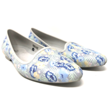 Crocs Iconic Comfort Eve Ballet Flat Size 11 Pointed Toe Blue Floral Baletcore - £23.50 GBP