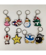 Super Mario Bros. Keychains Party Favors Lot of 8 Princess Peach Toad Sp... - €21,06 EUR