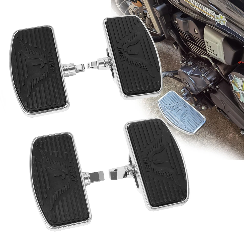 Motorcycle Adjustable Rear Passenger Floorboard Footboards Male Mount-style - $60.96+